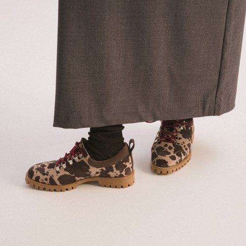 Dolomiti Flats, animal print velvet | Balagan Studio