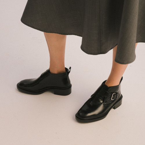 Clare Boots, glossy black| Balagan Studio