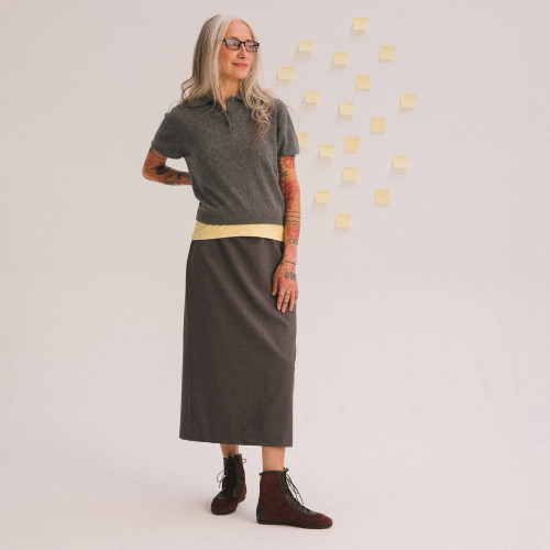 Marit Boots, claret velvet | Balagan Studio