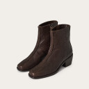 Selene Boots, brown croco