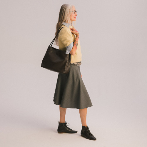 Eva torba L, ciemny brąz | Balagan Studio