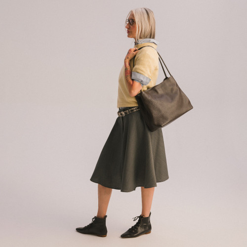 Eva torba L, ciemny brąz | Balagan Studio