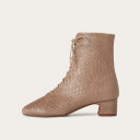 Victoria Boots, beige croco