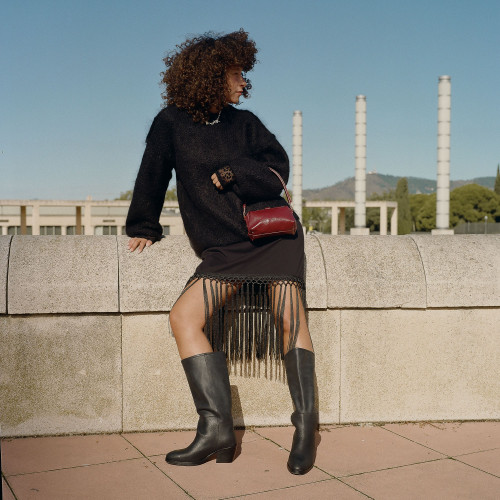 Abby High Boots, waxed black | Balagan Studio