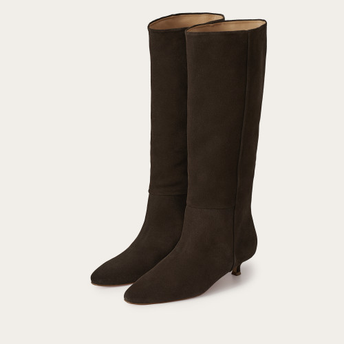 Stockholm Boots, dark chocolate velvet I  Balagan Studio