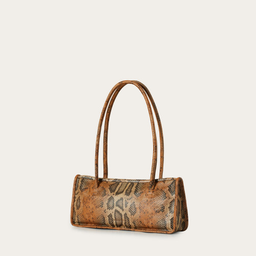Baguette Bag M, ginger python pattern | Balagan Studio