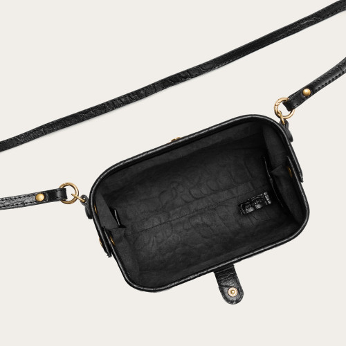 Rofe Bag S, black croco | Balagan Studio