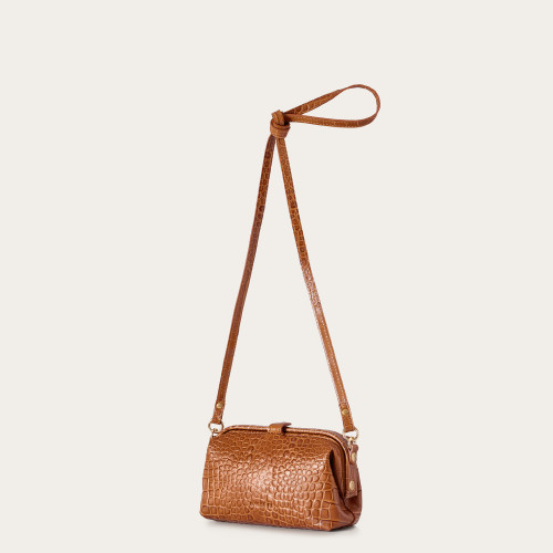 Rofe Bag S, caramel croco | Balagan Studio