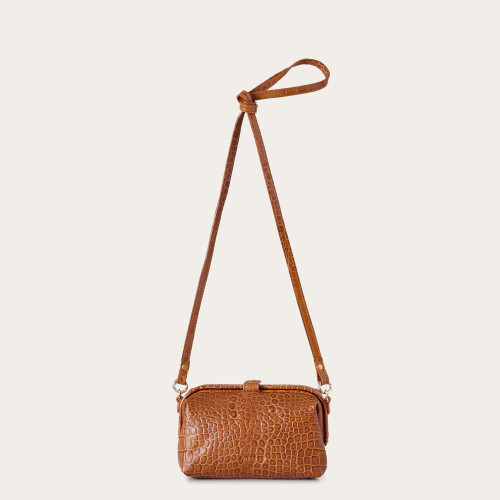 Rofe Bag S, caramel croco | Balagan Studio