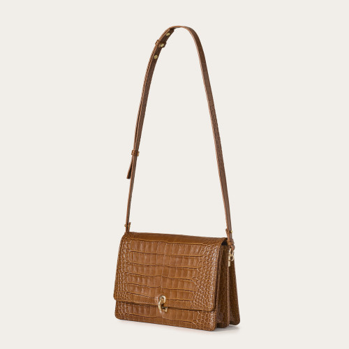 Jubilee Bag M, caramel croco | Balagan Studio