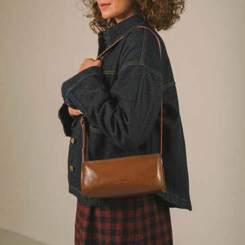 Minnie Bag S, glossy brown | Balagan Studio
