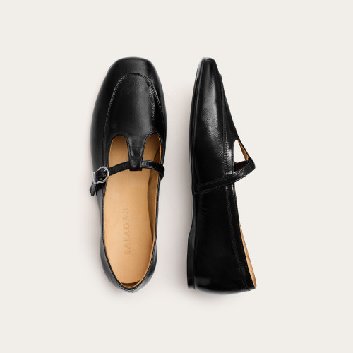 Carina Flats,  glossy black | Balagan Studio