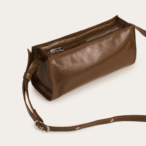 Minnie Bag S, glossy brown | Balagan Studio