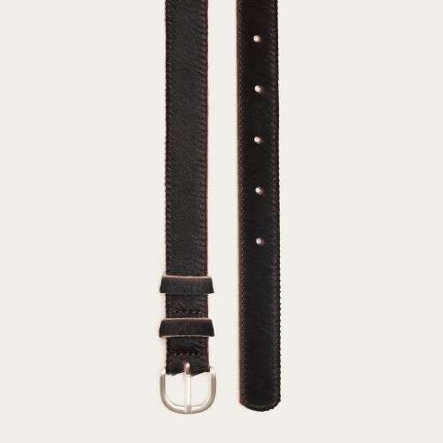 Pasek №6, ciemny brąz z włosiem | Balagan Studio
