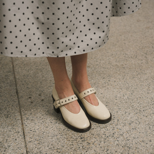 Matilda Heels, cream | Balagan Studio