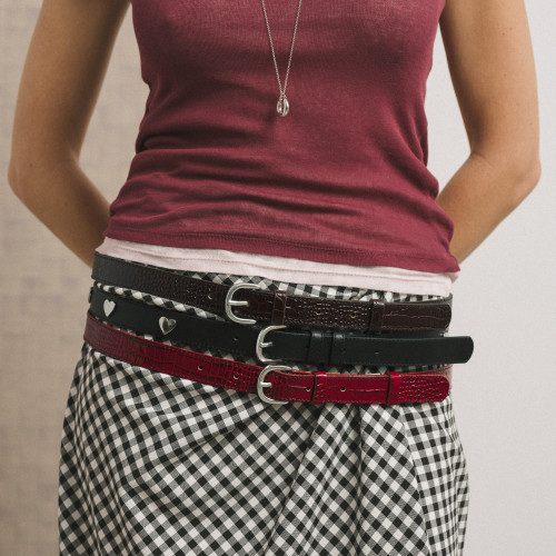 Belt №6, brown croco | Balagan Studio