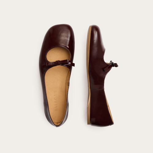 Amalia Ballerina, glossy bordo | Balagan Studio