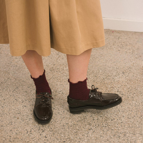 Yacht Flats, glossy brown | Balagan Studio