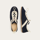 Gent sneakersy, granatowy welur