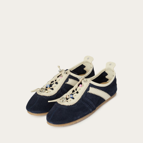Gent Sneakers, navy velvet | Balagan Studio