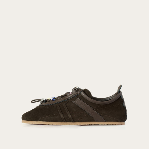 Gent Sneakers, dark chocolate velvet | Balagan Studio