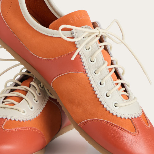 Milano sneakersy, morelowy nubuk | Balagan Studio