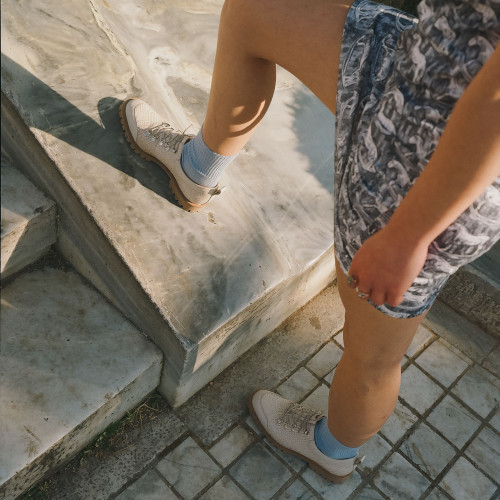 Dolomiti Flats, cream croco| Balagan Studio