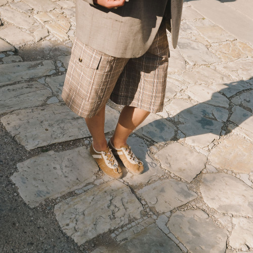 Gent Sneakers, wheat velvet | Balagan Studio