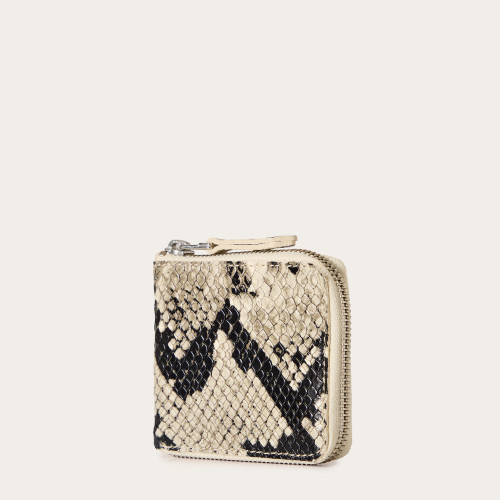 Kis Wallet, off white python pattern | Balagan Studio
