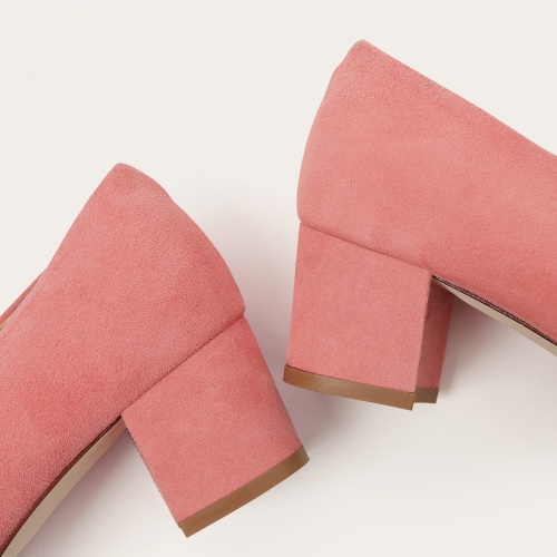 Leilot Heels, pink suede OUTLET | Balagan Studio