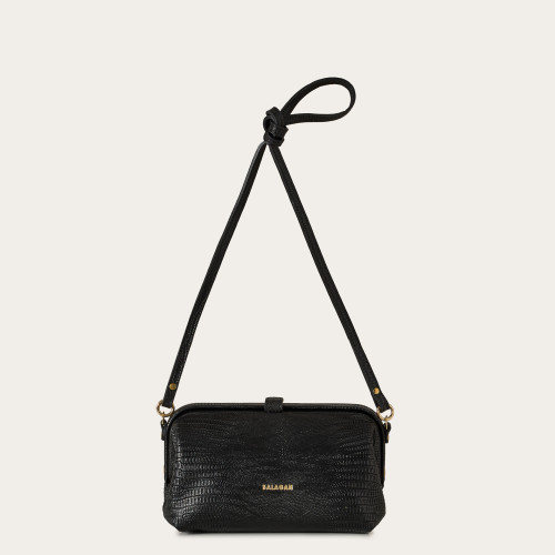 Rofe Bag M, black lizard | Balagan Studio