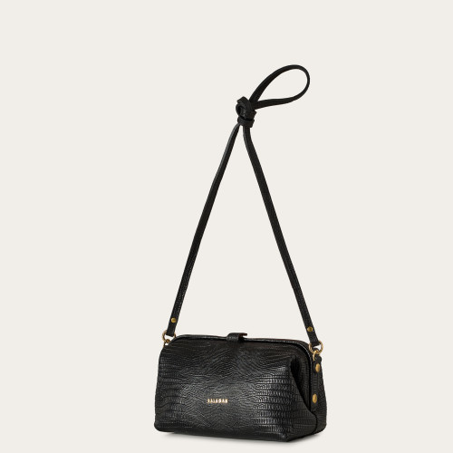 Rofe Bag M, black lizard | Balagan Studio