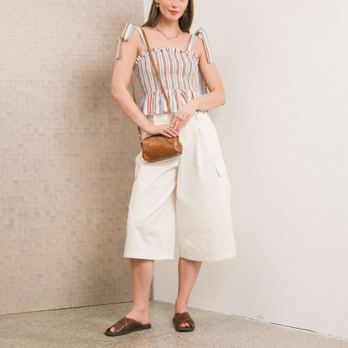 Axel Slides, brown alligator pattern | Balagan Studio