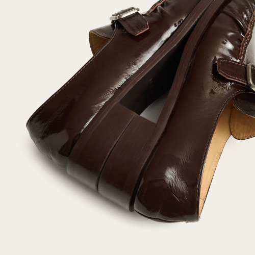 Billie Flats, glossy brown | Balagan Studio