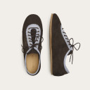 Milano Sneakers, dark chocolate velvet