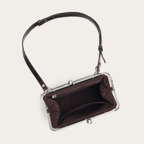 Lavinia Bag M, brown croco | Balagan Studio
