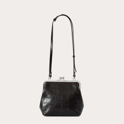 Lavinia Bag M, brown croco | Balagan Studio
