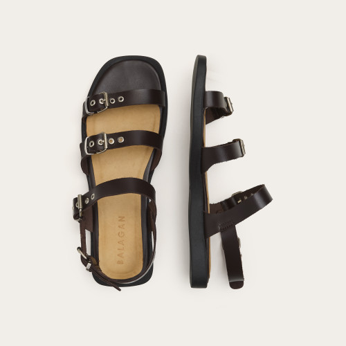 Riga Sandals, deep brown | Balagan Studio