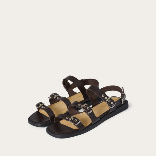 Riga Sandals, deep brown | Balagan Studio