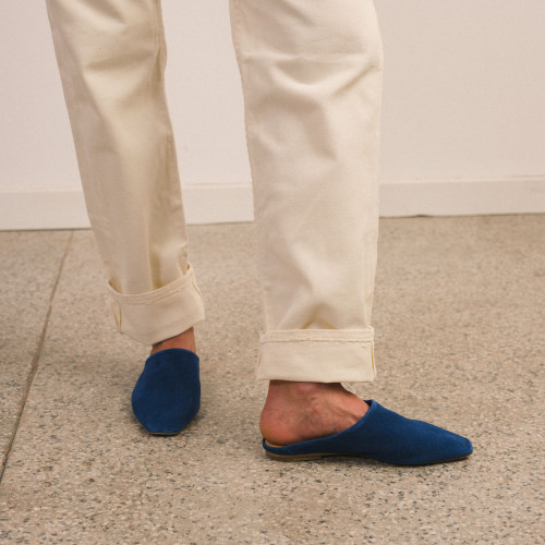 Bayit Slides, cornflower velvet | Balagan Studio