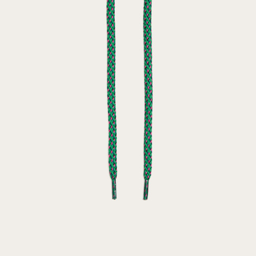 Sznurowadła kolorowe zielono-różowe | Balagan Studio