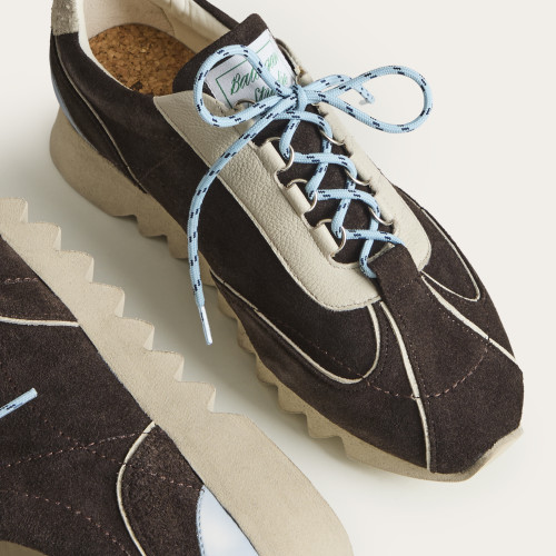 Karish Sneakers, dark chocolate velvet | Balagan Studio