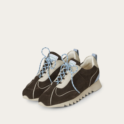 Karish Sneakers, dark chocolate velvet | Balagan Studio