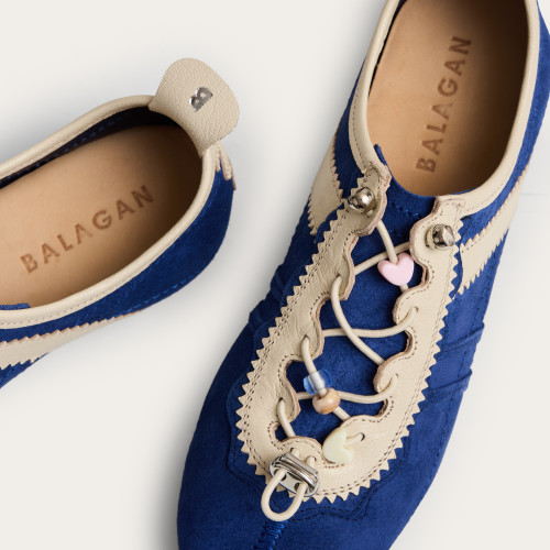 Gent sneakersy, chabrowy welur | Balagan Studio