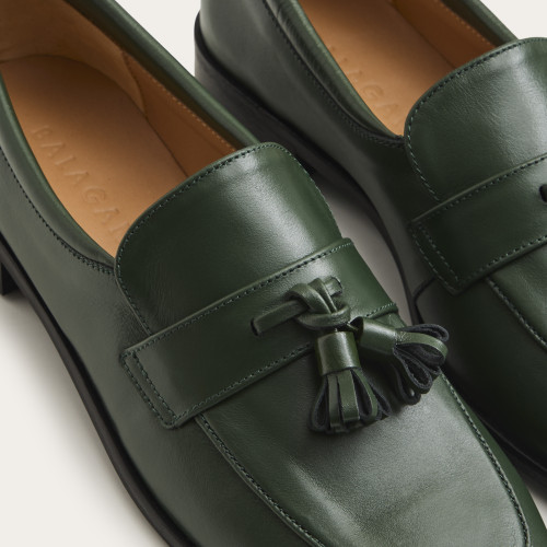 Marcella Loafers, dark green | Balagan Studio
