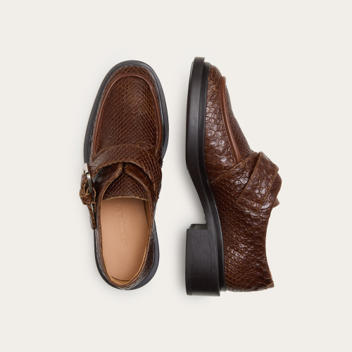 Dorian Flats, caramel croco | Balagan Studio
