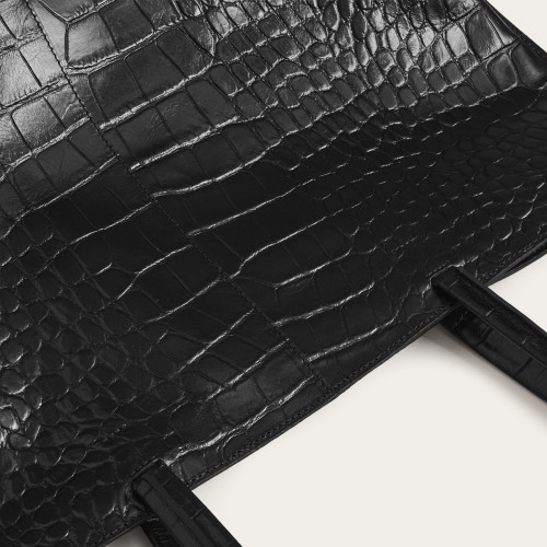 Esek Bag XL, black croco | Balagan Studio
