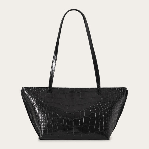 Ishti Bag L, black croco | Balagan Studio