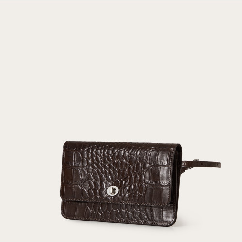 Tasca bag, brown croco | Balagan Studio