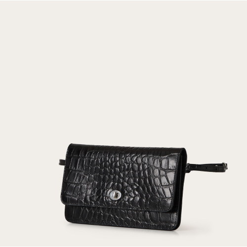 Tasca bag, black croco | Balagan Studio